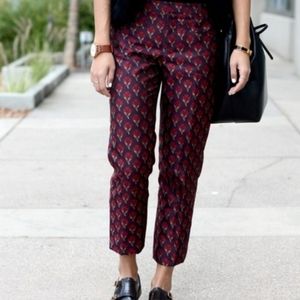 CLUB MONACO Brocade Jacquard Cropped Pants